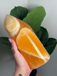 Image 3 of XL ORANGE CALCITE TOWER -UTAH-
