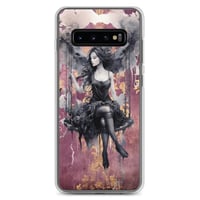 Image 3 of Dark Goth Fairy Maroon Clear Case for Samsung®