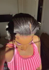 Image 3 of 8 inch YAKI PIXIE CUT WIG with NATURAL KINKY EDGES