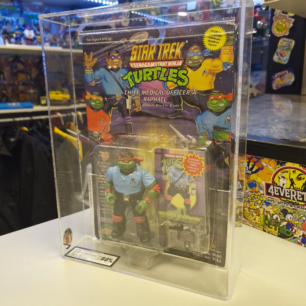 Image of UK Graded 80% Teenage Mutant Ninja Turtles TMNT Star Trek Chief Medical Officer Raphael (1994)