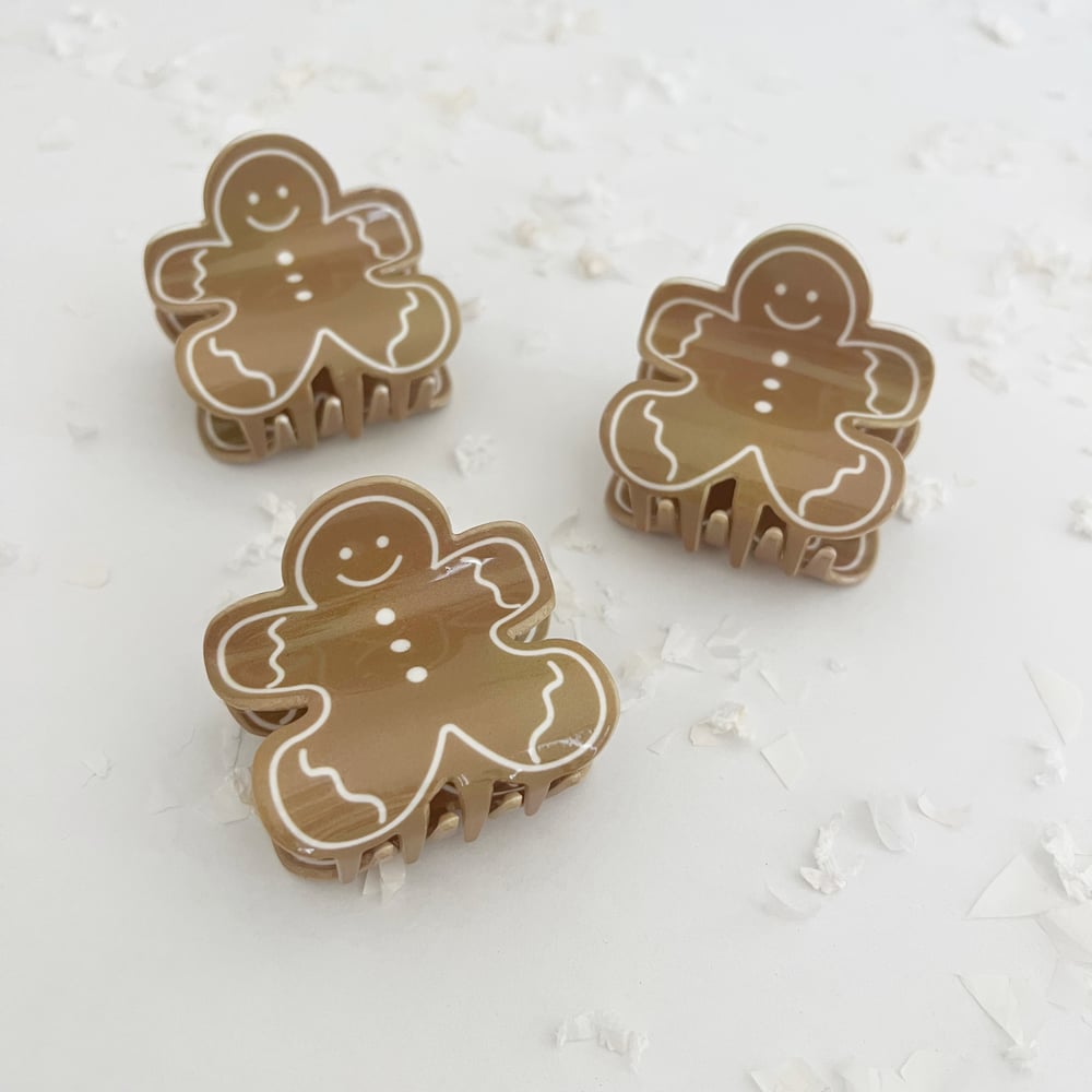 Image of Gingerbread Man Claw Clip 