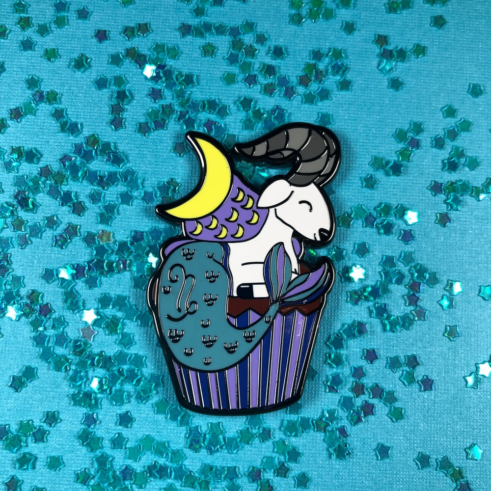 Image of Capricorn Cupcake Pin