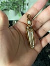 Lemurian Wire Wrapped Pendant 