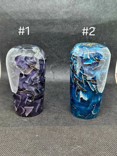 Image of Resin/Aluminum Gold Flake Shift Knob 
