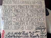 Image 8 of DUANE PETERS TRICK LIST W STICKERS AND SHADES INDY OJ 