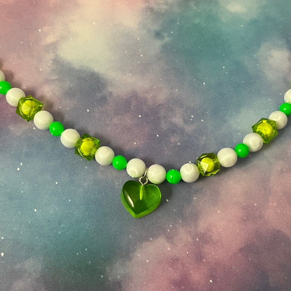 Image of Simple Heart Kandi Necklace