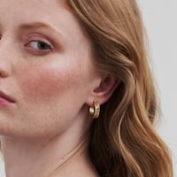 Image 3 of Fable Blackberry Bramble Hoop Earrings