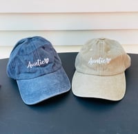 Auntie embroidered hat