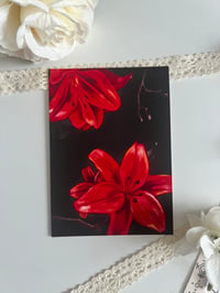 Image 3 of Red Lillies Art Print