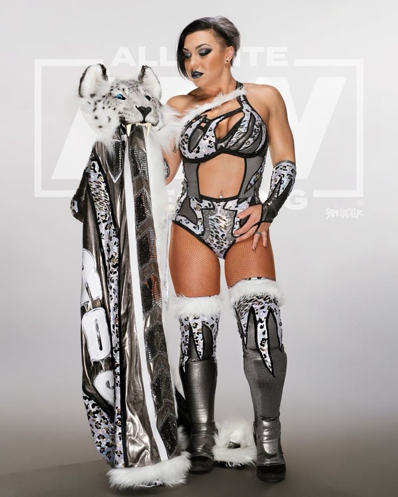 Image of AEW Autographed 8x10 full length 