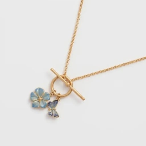 Image of Fable Forget-me-not Toggle Necklace