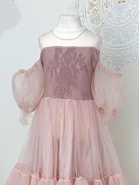 Image 2 of Photography dress - Elvina girl size 110 - powder pink | photo props | tulle dress