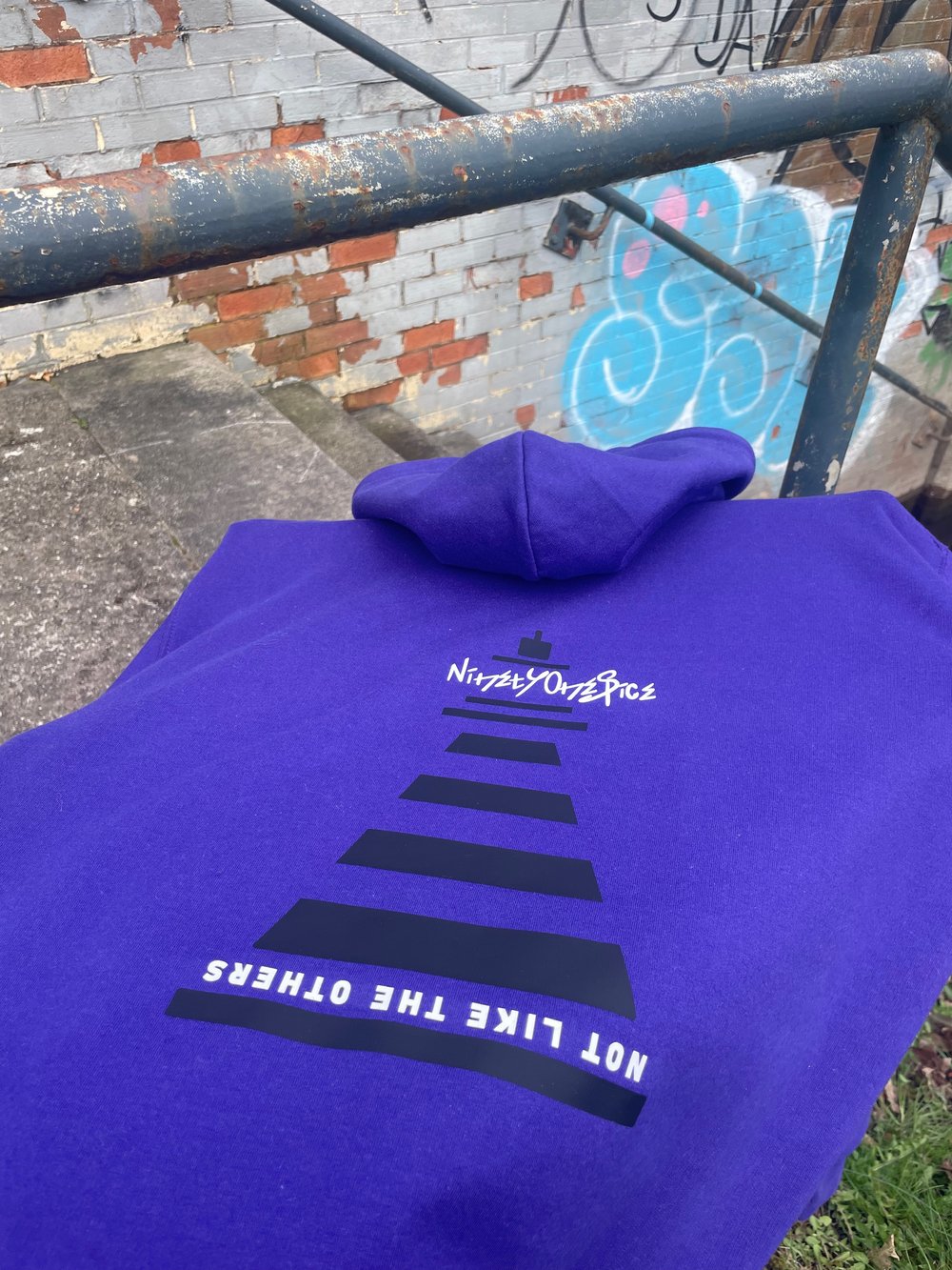 Image of Purple Script Hoody