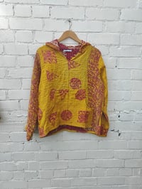 Image 1 of FESTIE hoodie with pocket -yellow and pink