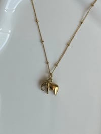 Image 4 of Gold Elephant Necklace