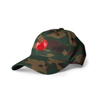 Image 2 of ArtxAdrienne "Tomato" Collection Camo Hat 