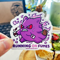 Image 2 of Running on Fumes | Pokemon - Gengar ✦ Die-Cut Sticker