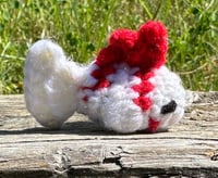 Image 3 of Mini Red and White Goldfish Amigurumi