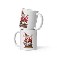 Santa White glossy mug