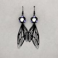 Moonlight Dark Faery Earrings