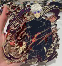 Image 3 of JJK Gojo and Geto Enamel Pin [IN HANDS]