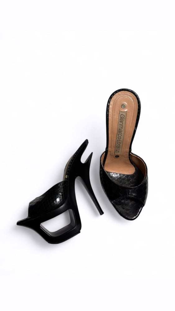 Image of GIANMARCO LORENZI PLATFORM HEELS