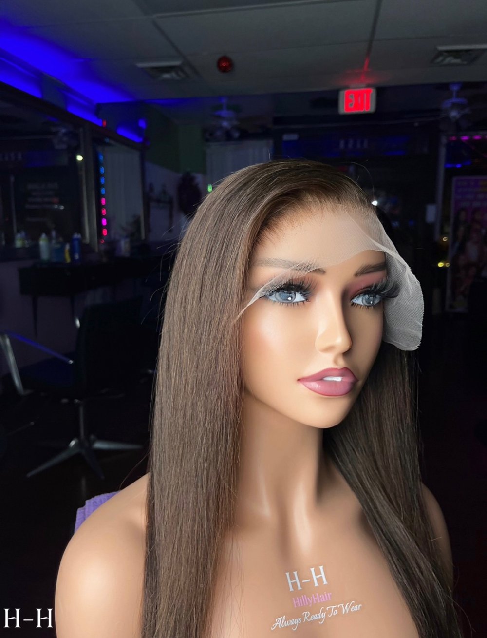 Image of Chocolate Brown Straight Frontal Unit