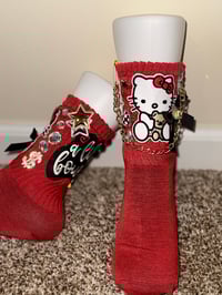 Image 4 of red hello kitty junk socks 
