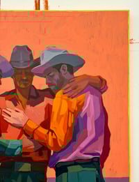 Image 3 of Ya Gotta Have Frinds - 18x24" Acrylic on wood panel