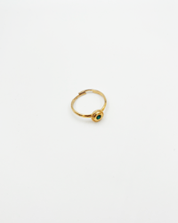Image 1 of BAGUE VINTAGE PIERRE VERTE