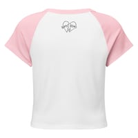 Image 3 of Women’s micro rib raglan baby zebra 