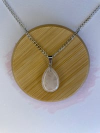 Rose Quartz Teardrop Pendant