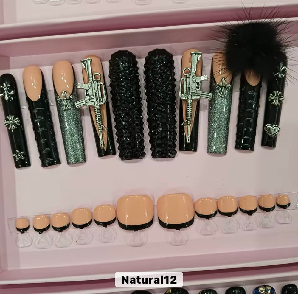 Image of pick from option 1-19 press on nails with toe nail set