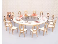 Image 3 of Kids Serpentine Table with Gold Edge – 4pcs. Chairs not included 