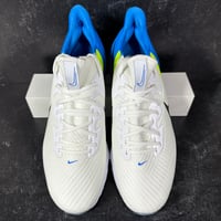 Image 3 of NIKE AIR ZOOM INFINITY TOUR BASEBALL BLUE VOLT MENS SPIKED GOLF SHOES SIZE 12.5 FLYKNIT WHITE NEW