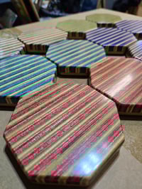 Image 1 of Recycled Skateboard Coasters