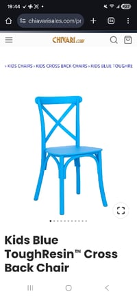 Image 2 of Kids Cross Back Chair