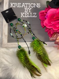 Image 1 of Medium Hoop Greenhouse Earrings 