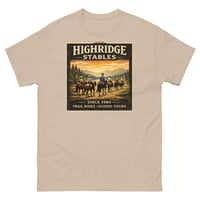 Image 5 of Highridge Stables Horseback Riding Trail T-Shirt
