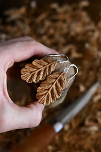 Image 2 of Oak leaf Earrings ~