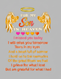 Image 1 of For my SON in Heaven T-shirt 