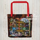 Image 3 of "Books are Magic" - Library Book Tote Bag
