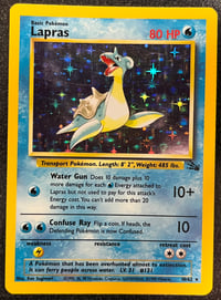 Image 1 of Lapras (10) - Fossil Unlimited Holofoil - Lightly Played