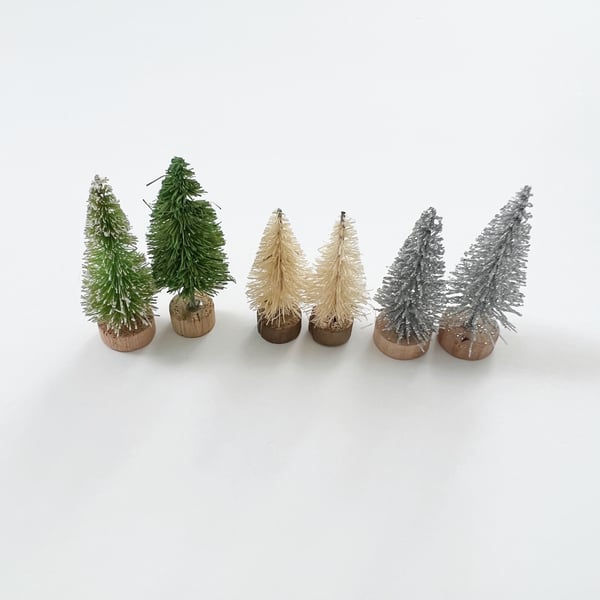 Image of Pair of Neutral Mini Trees 