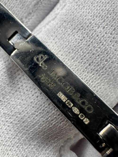 Image of Supreme X Jacob and Co Sterling 925 Silver Boxlogo Bracelet (L/XL)