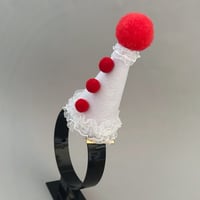 Image 2 of Red/White Clown Hat 