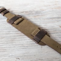 Image 3 of Suede Mini Bund Strap - Hunter Green