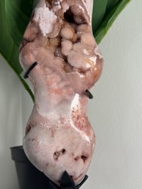 Image 7 of GROOVY AND BUBBLY PINK AMETHYST FREEFORM ON CUSTOM STAND -BRAZIL-