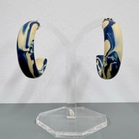 Image 2 of NEW! INK cobalt hoops