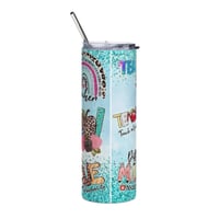 Image 2 of Teal Teacher Stainless Steel Tumbler